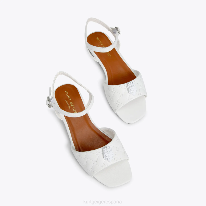 Kurt Geiger niños sandalias kensington mini londres 2LPR484 | calzados blanco